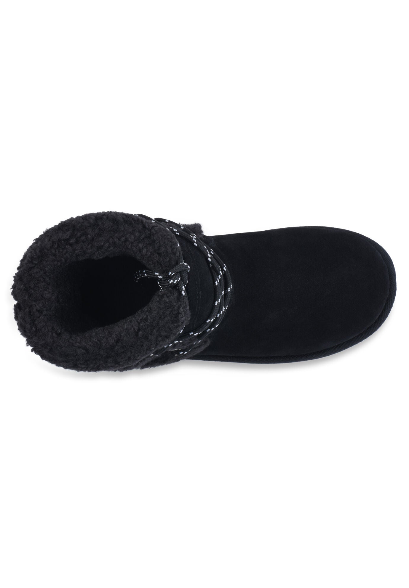 Faux Suede Berber Hiker Boot Bootie, , alternate image number 3