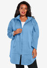 Fleece Zip Hoodie Jacket, SOFT SKY, hi-res image number null