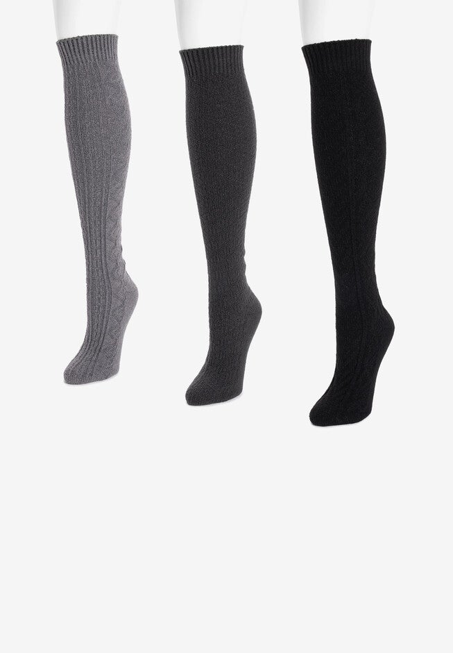3 Pair Pack Knee High Socks, , alternate image number 2