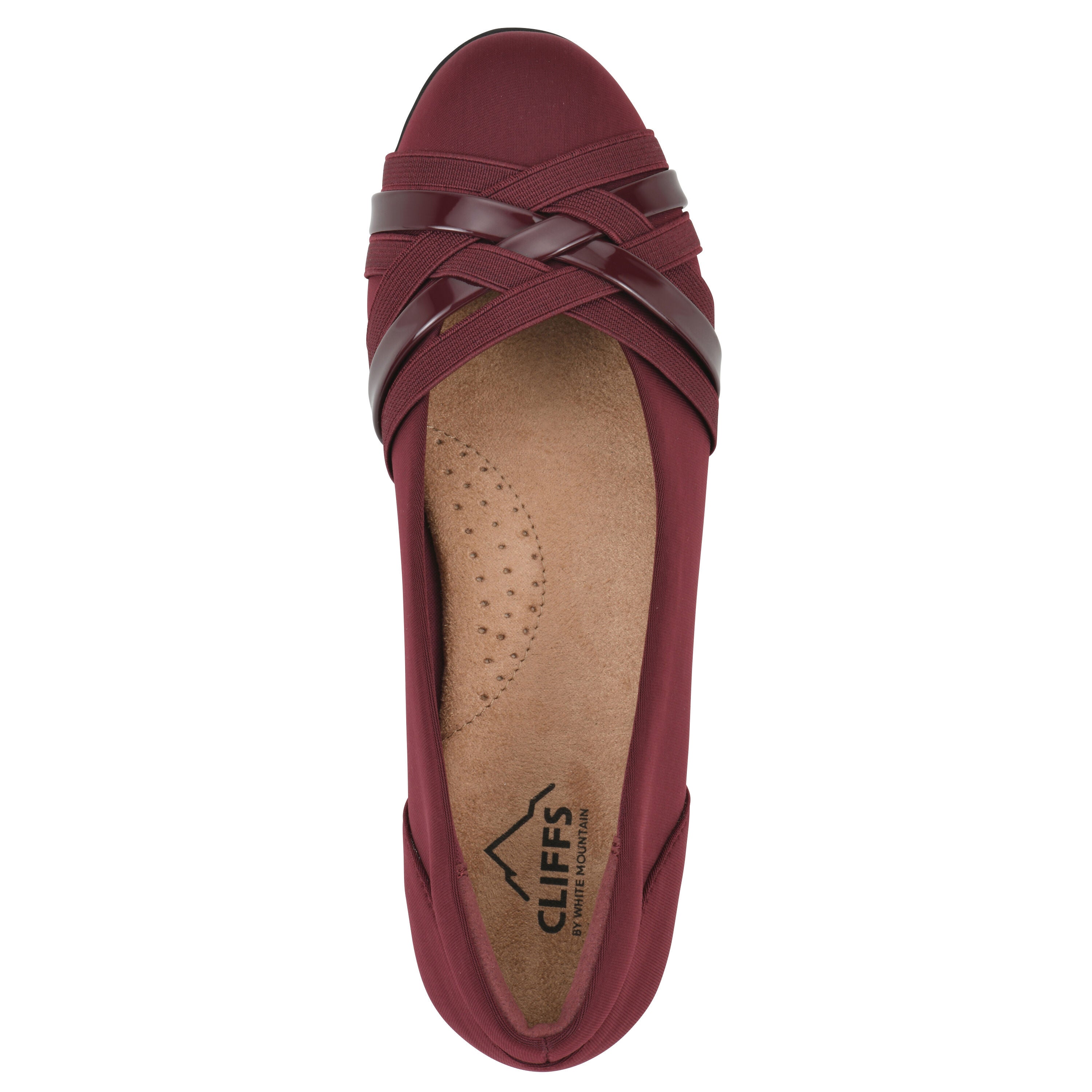 Chic Ballet Flat, DARK BURGUNDY, alternate image number 4