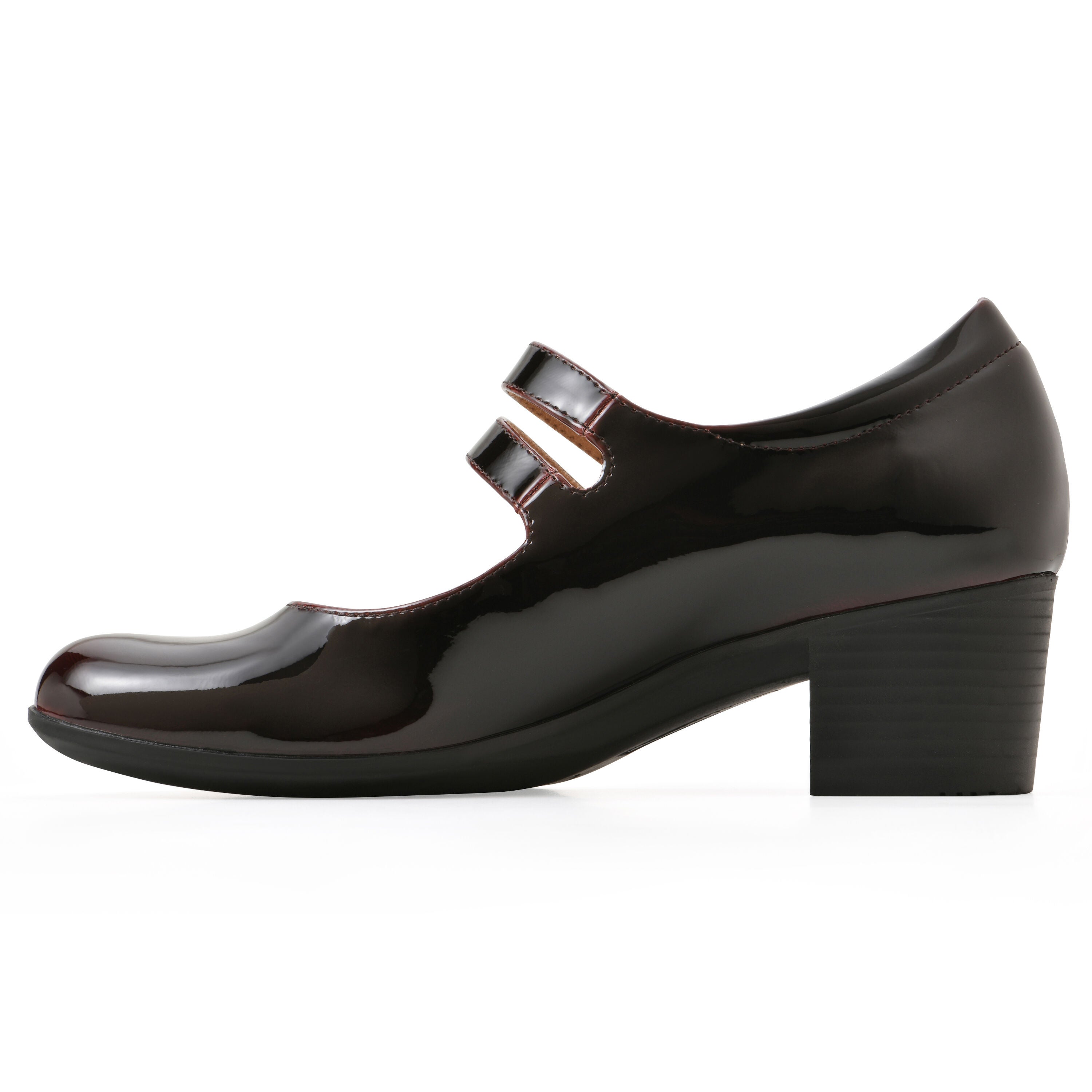 Tristin Block Heel Pump, BURGUNDY, alternate image number 3