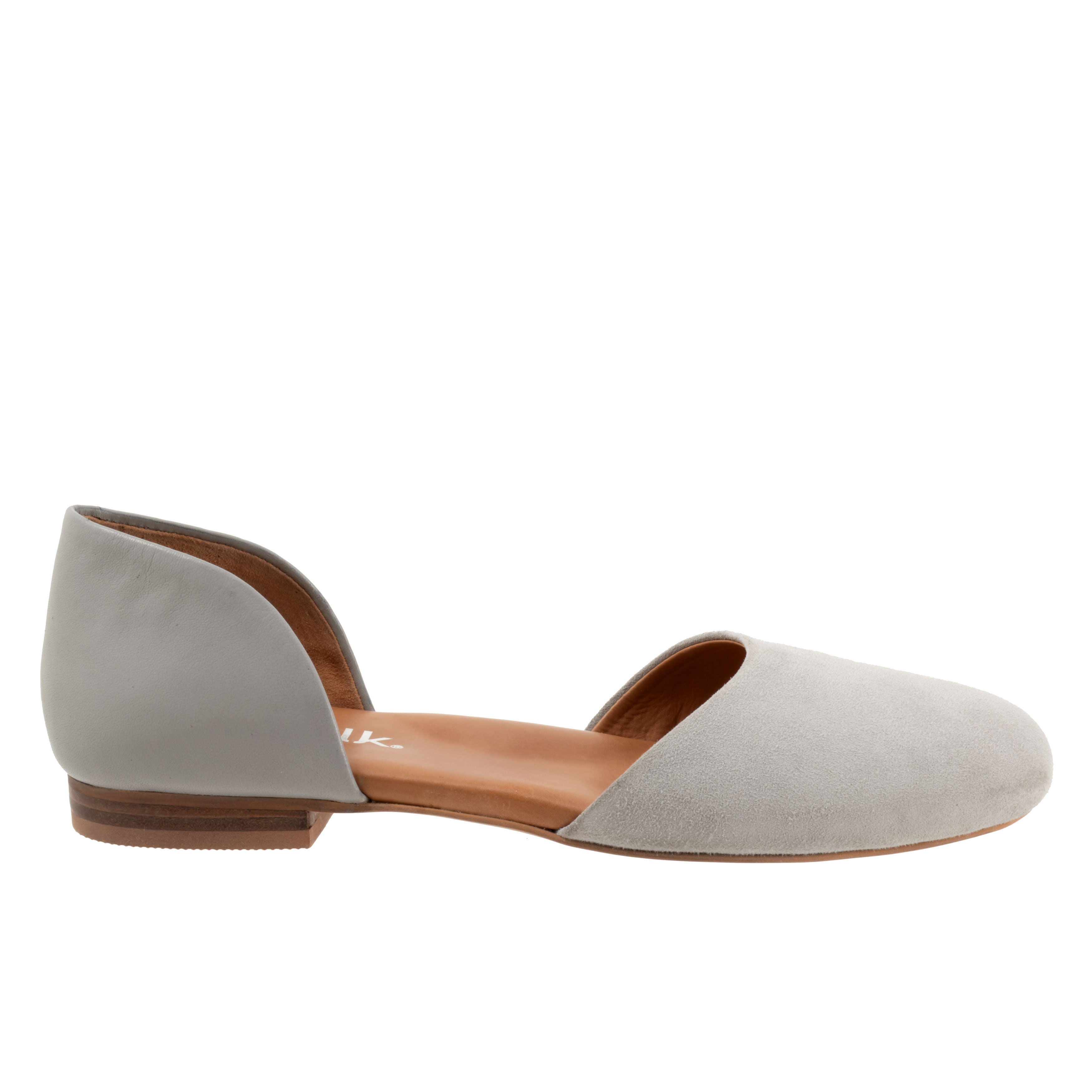 Kamari Flat, MID GREY SUEDE, alternate image number 2