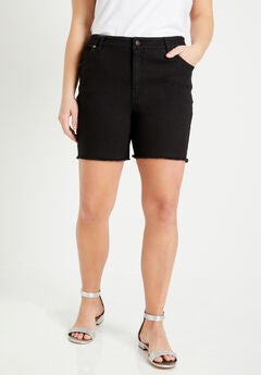 Raw Hem June Fit Denim Shorts