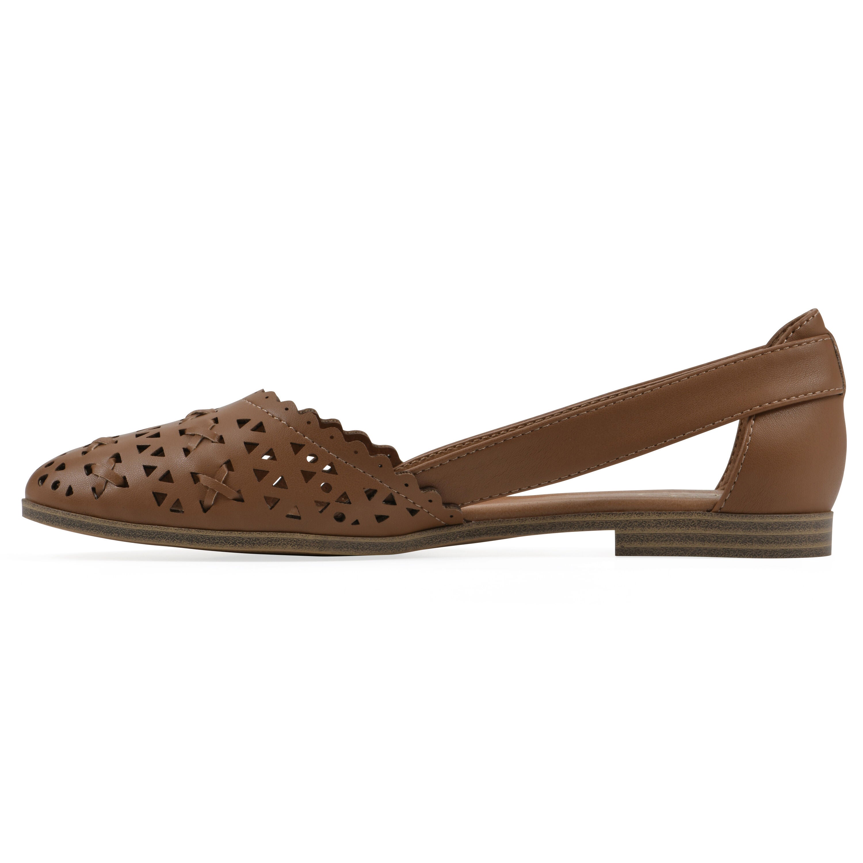 Nobler Pointed Toe Flat, TAN SMOOTH, alternate image number 3