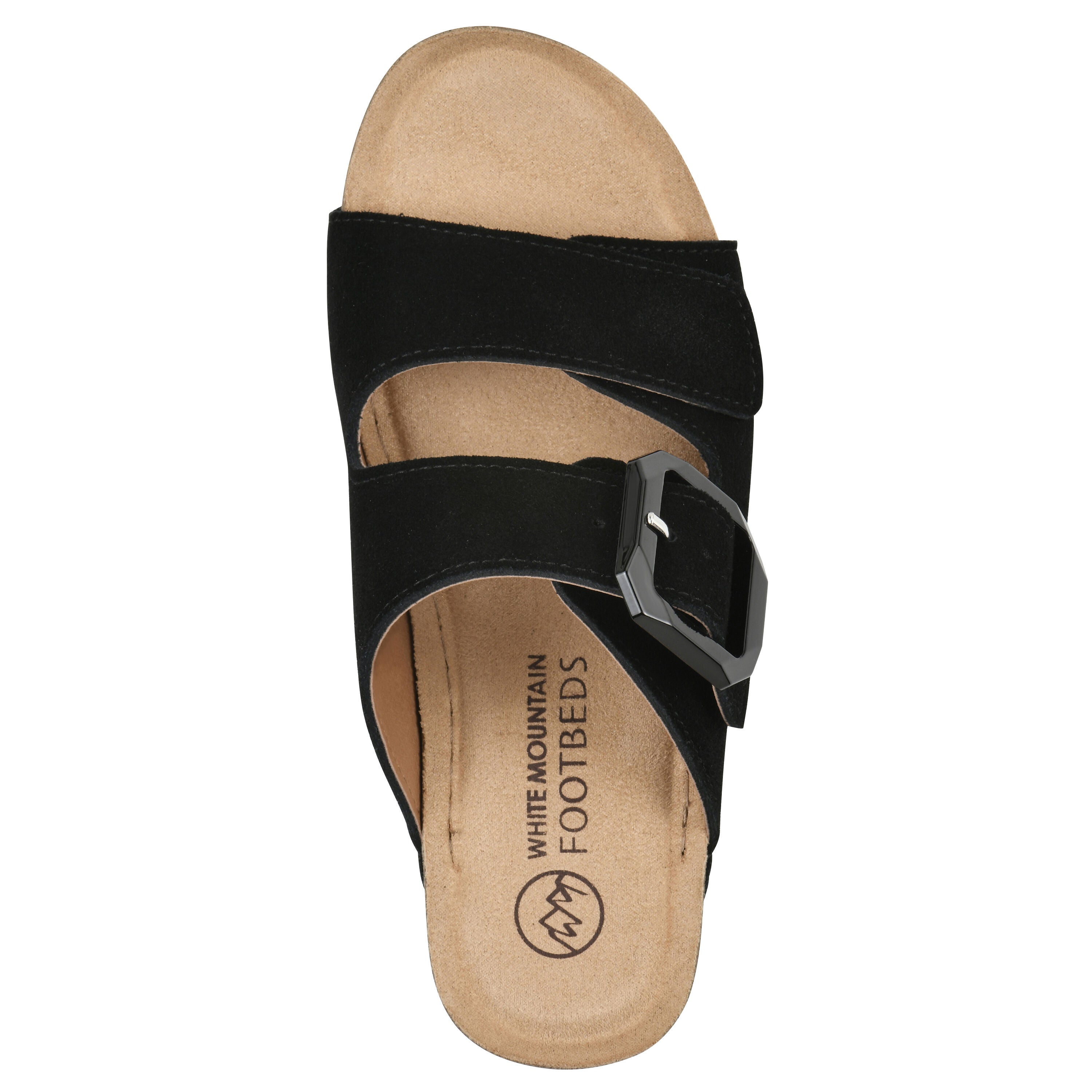 Fearful Slip On Wedge, BLACK SUEDE, alternate image number 4
