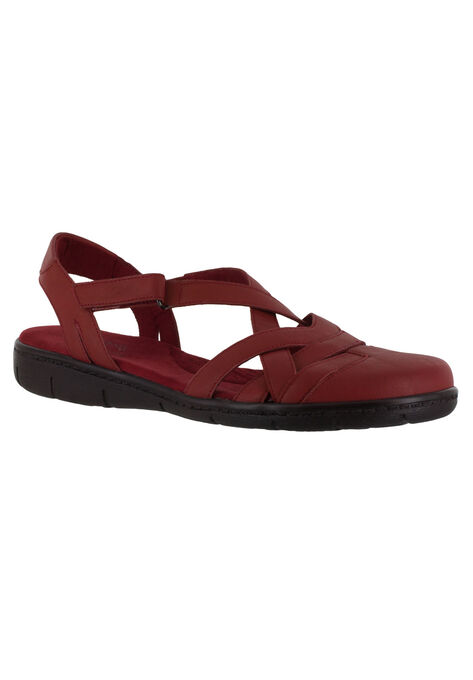 Garrett Sandals by Easy Street®, RED, hi-res image number null