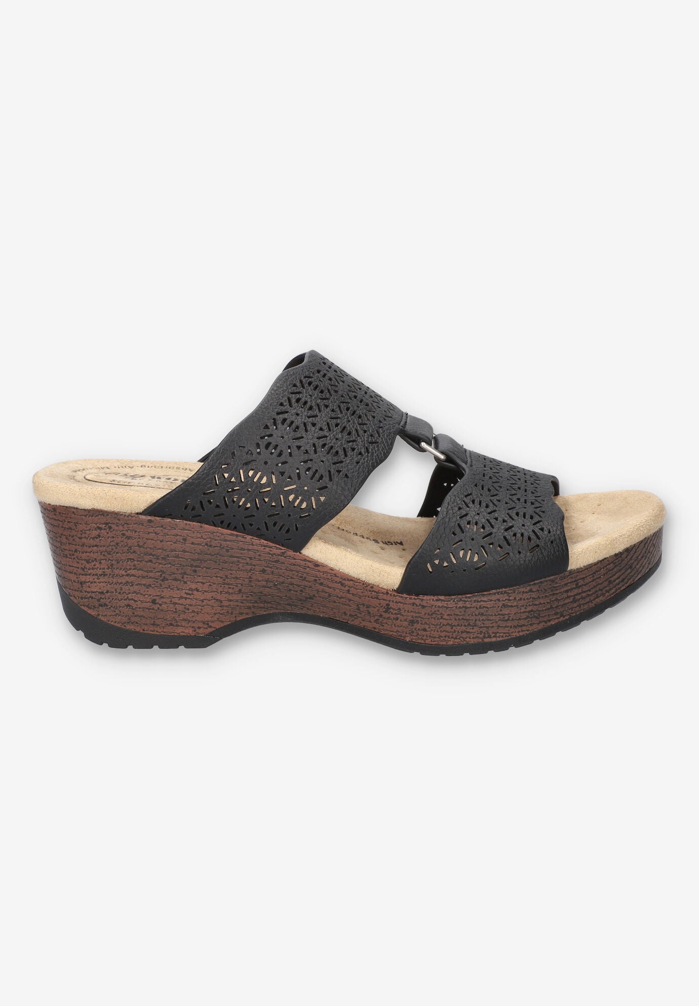 Rin Slip-Resistant Sandal, BLACK, alternate image number 2