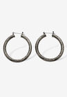 Mutil Colored Plated Hoop Earring 4 Pair Set, , alternate image number null
