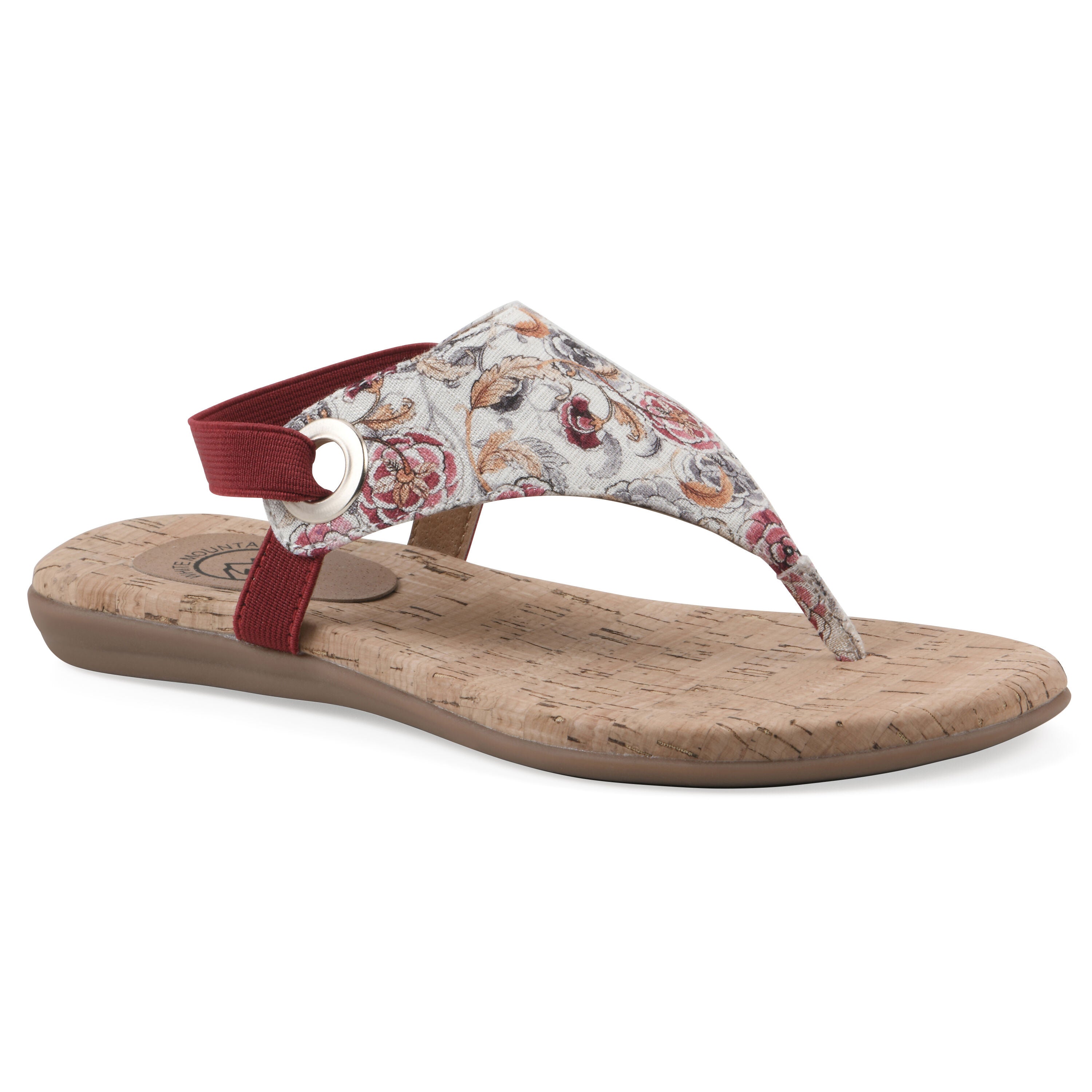 Lifeway Sling back sandal, BLUSH FLORAL FABRIC, hi-res image number 0