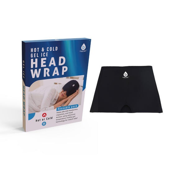 Hot Cold Head Wrap, BLACK, hi-res image number 0