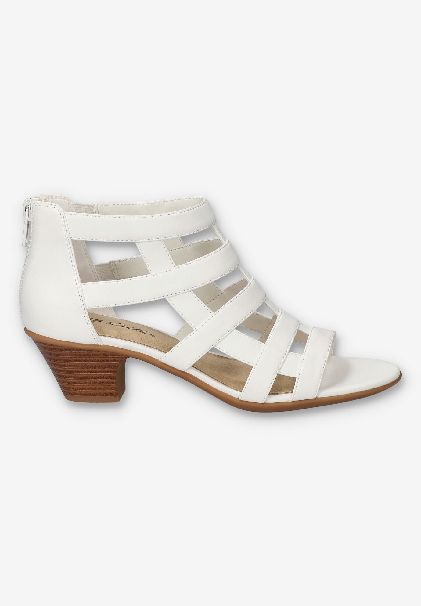 Marg Gladiator Sandal, WHITE, alternate image number 2