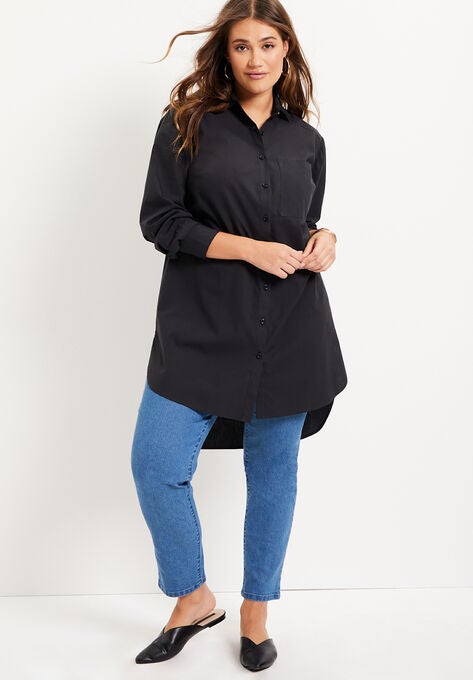 Poplin La Vie Max Tunic, BLACK, hi-res image number null