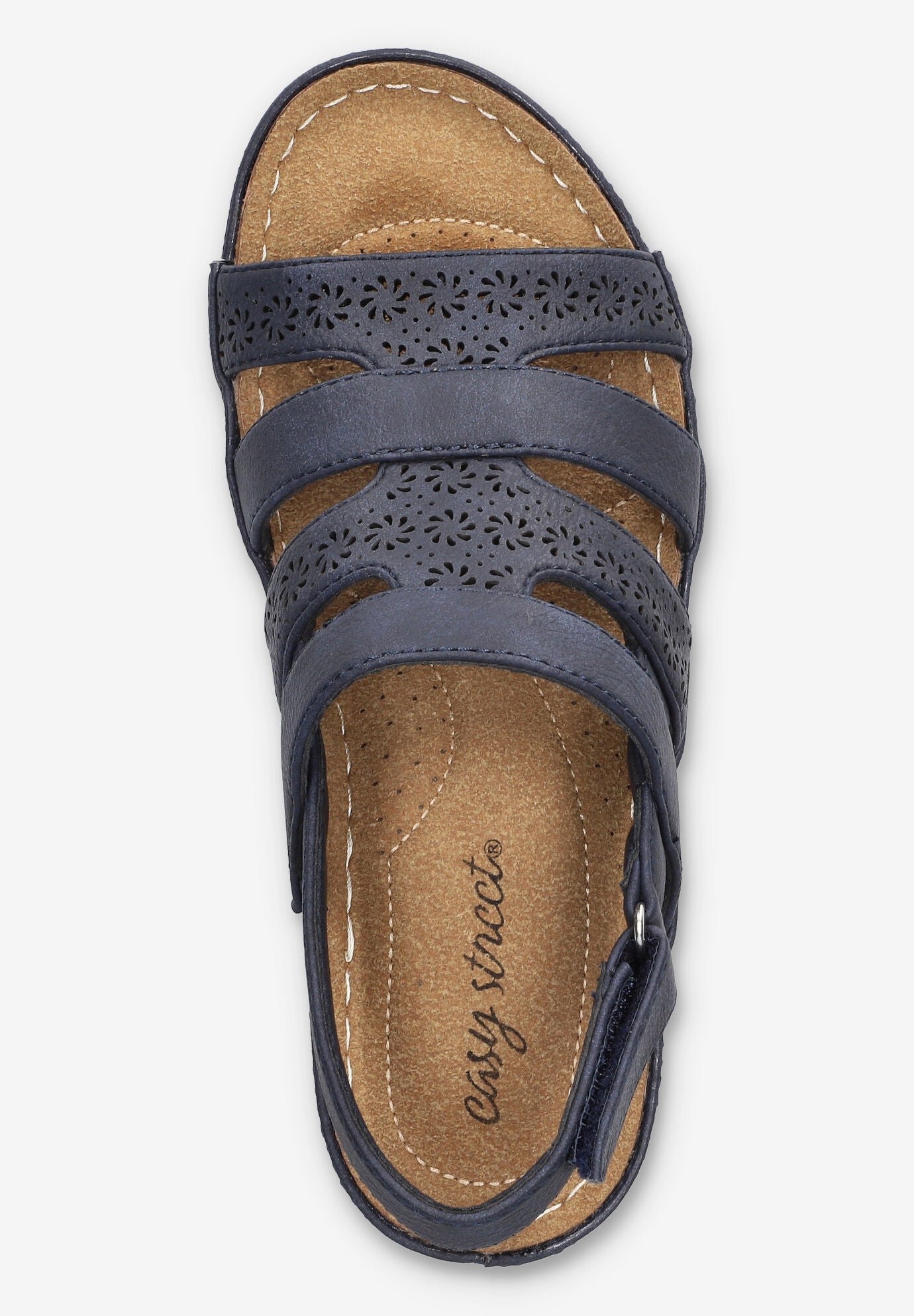 Alexi Slingback Wedge Sandal, NAVY, alternate image number 6