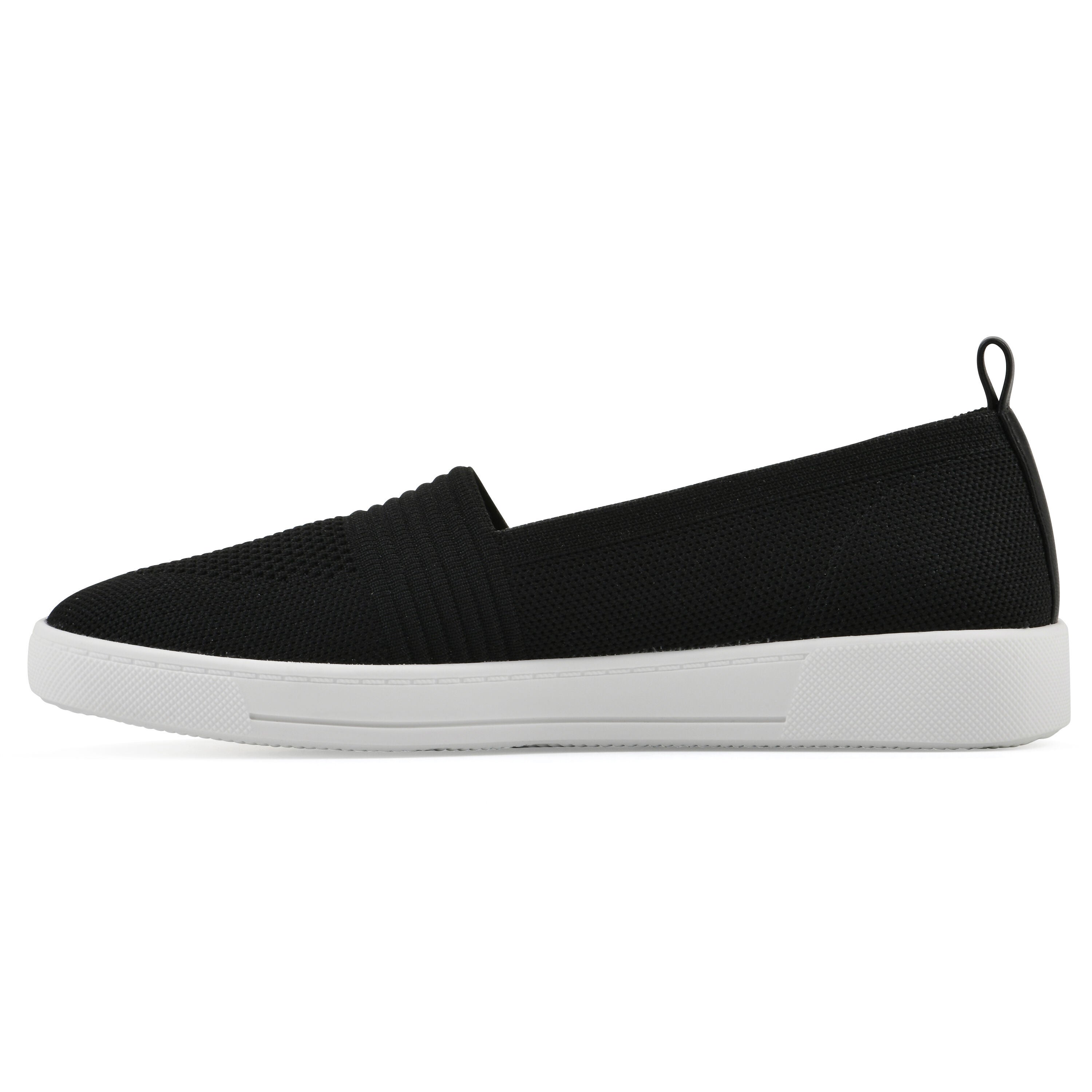 Upright Slip On Sneaker, BLACK FABRIC, alternate image number 3