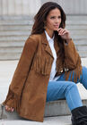 Fringe Suede Jacket, , alternate image number null