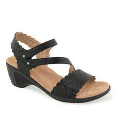 Gracie Hook and Loop Wedge Sandal