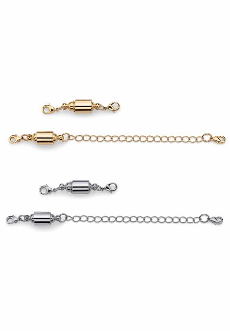 Silver Tone and Gold Tone Chain Extender Set, , on-hover image number null