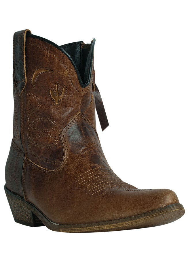 Adobe Rose Western Boot by Dingo, BROWN, hi-res image number 0