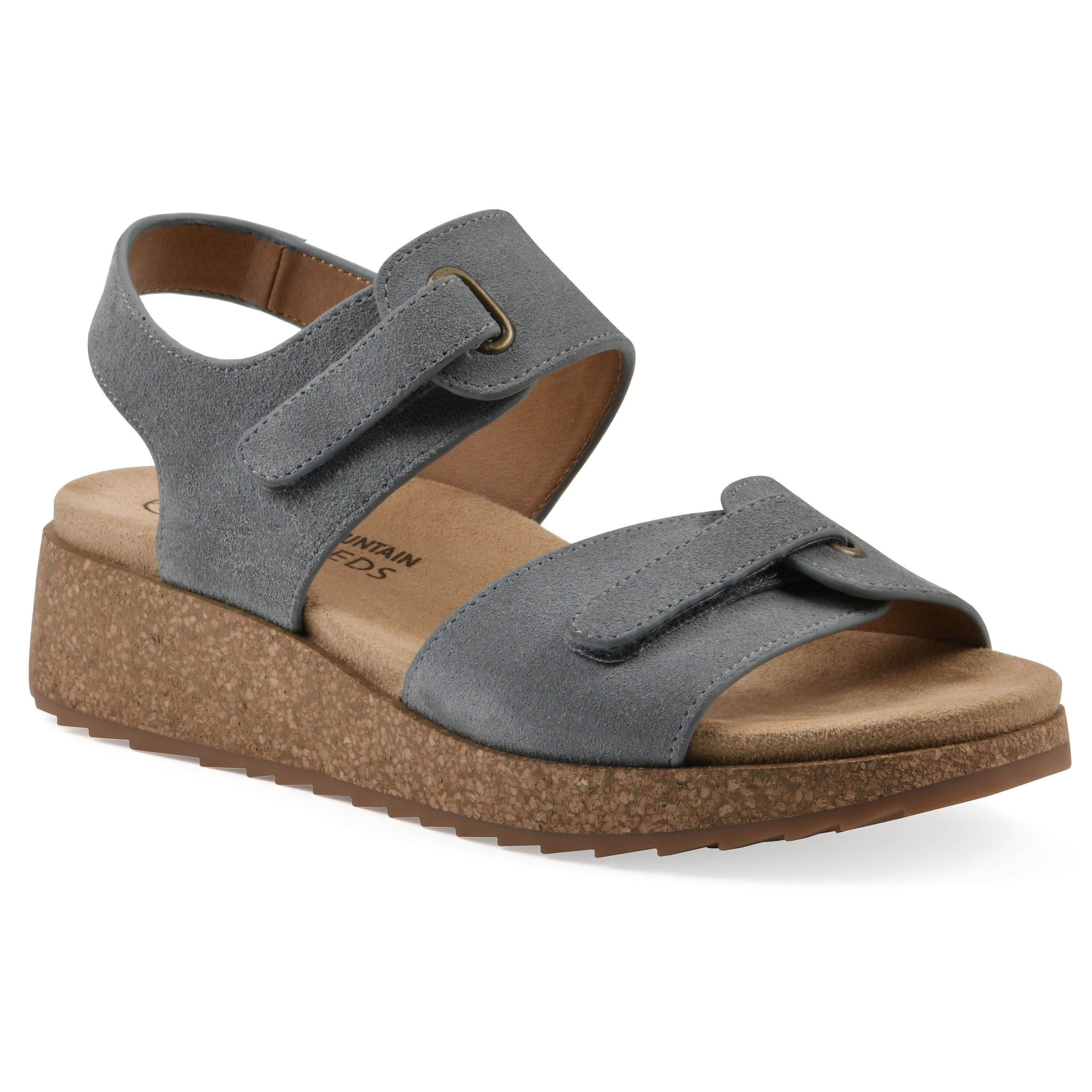 Gelato Wedge Sandal, BLUE SUEDE, hi-res image number 0