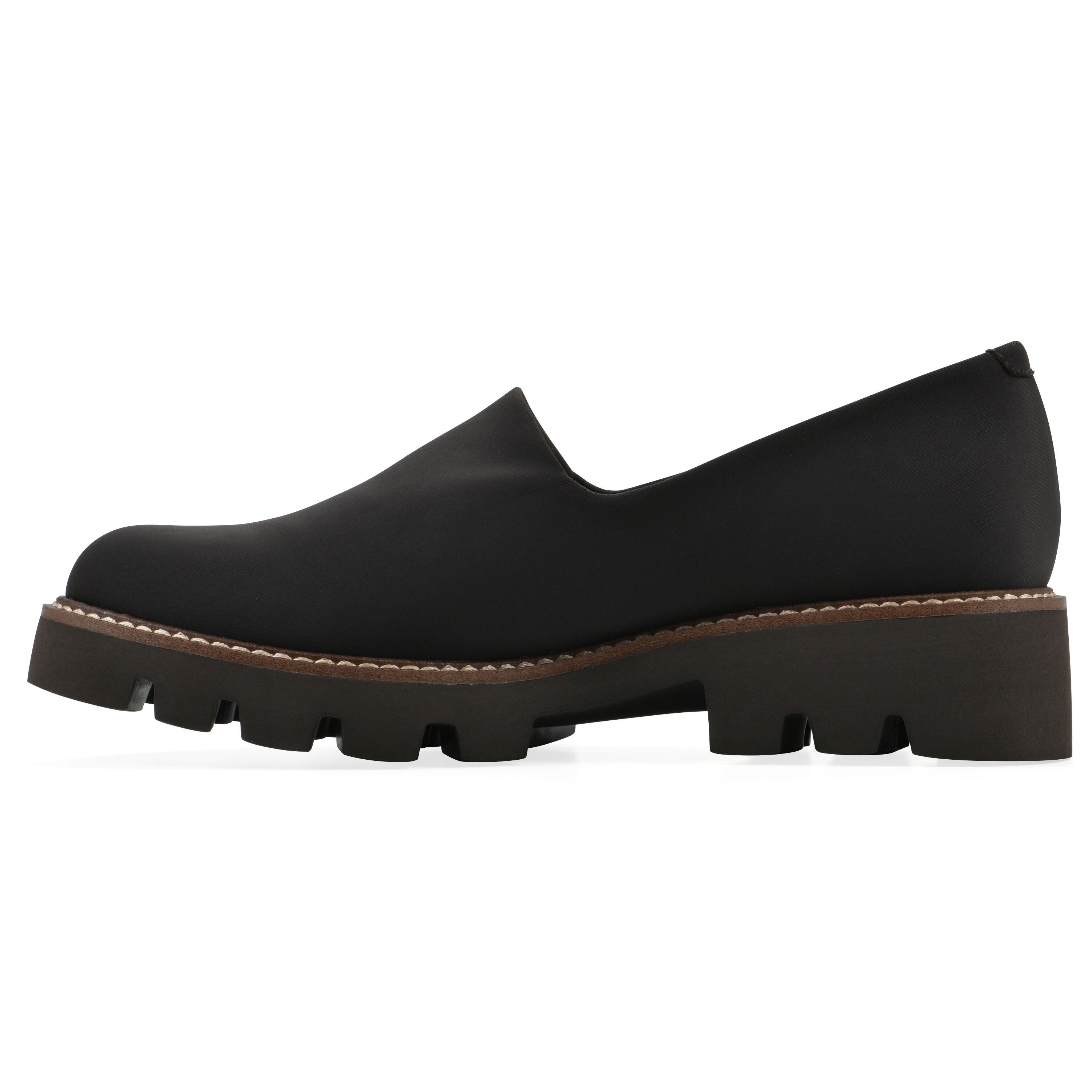 Gianni Lug Sole Flat, BROWN FABRIC, alternate image number 3