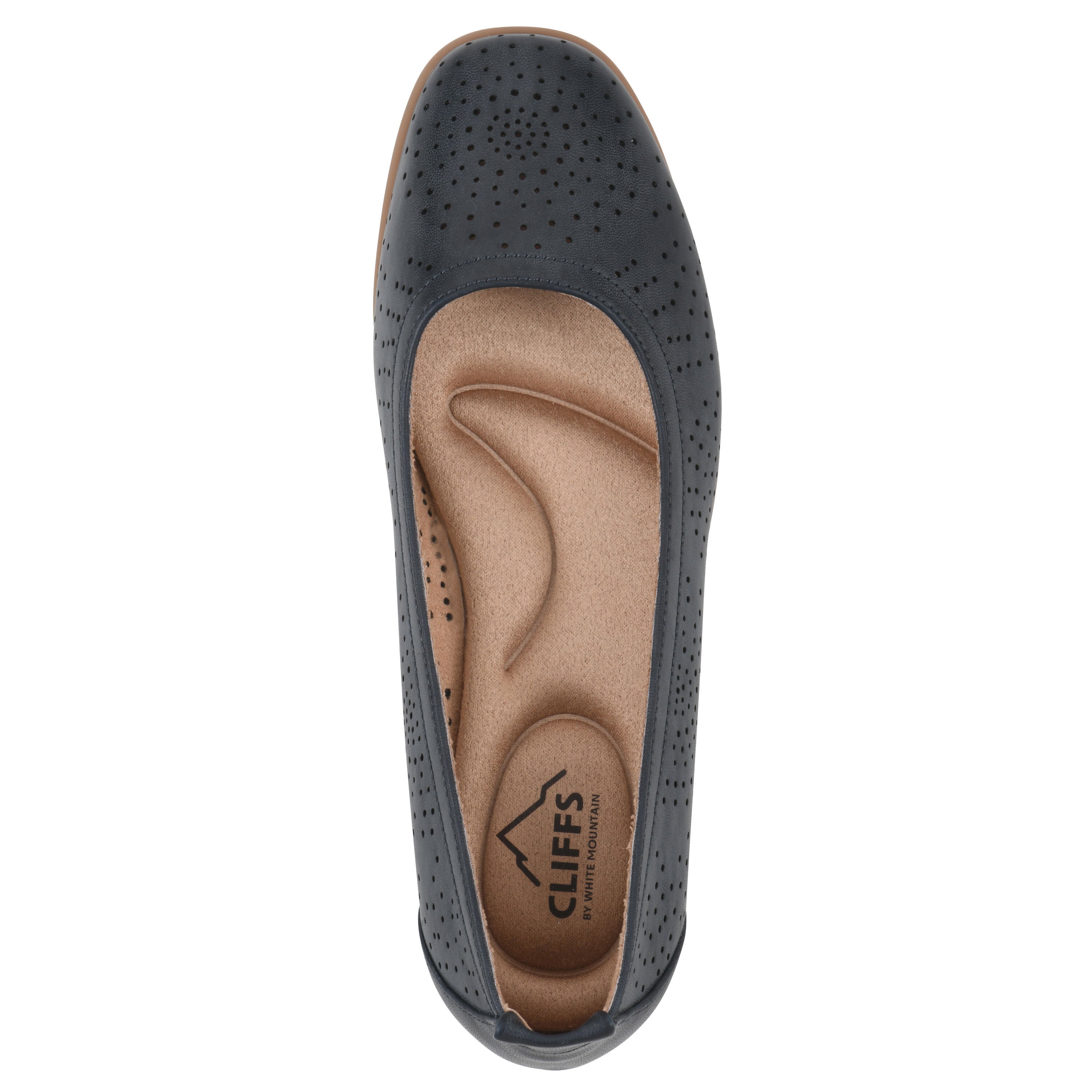 Cortney Ballet Flat, NAVY SMOOTH, alternate image number 4