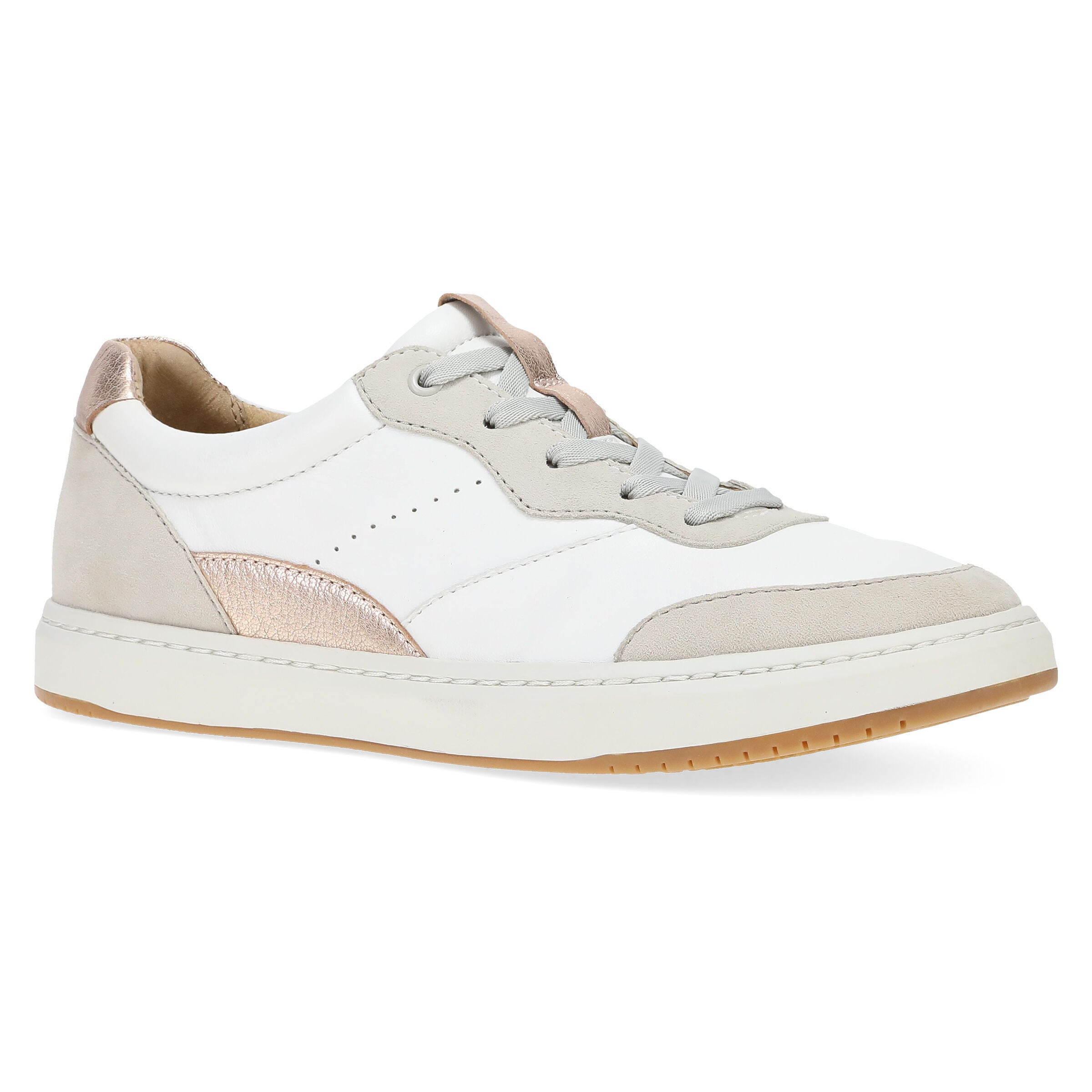 Josey Laceup Sneaker, WHITE ROSE GOLD, hi-res image number 0