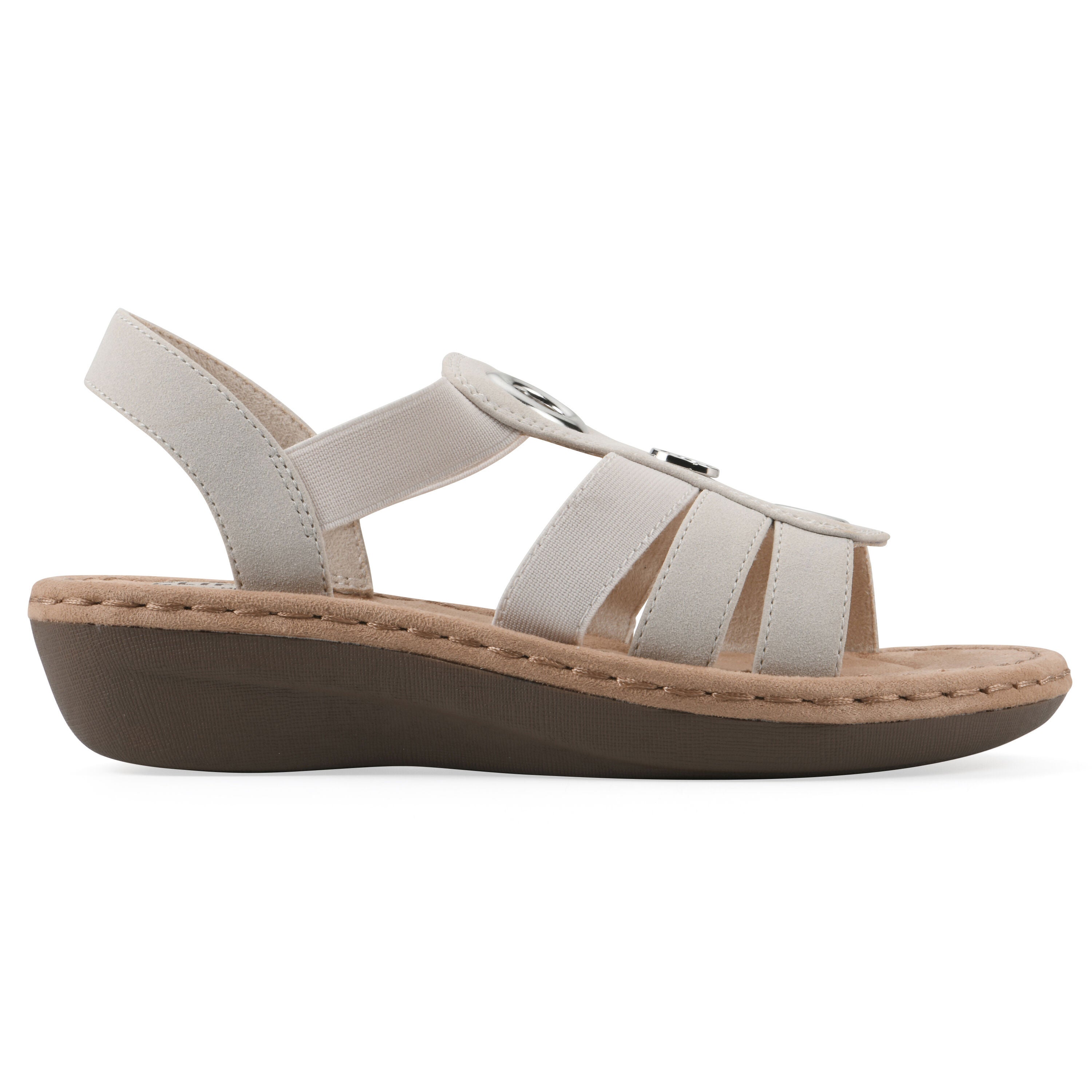 Casimir Mini Wedge Sandal, WHITE SMOOTH, alternate image number 2