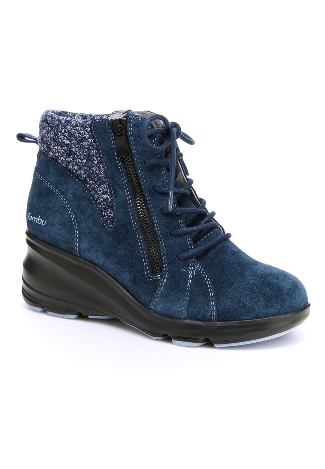 Stella Water Resistant Wedge Bootie, NAVY, hi-res image number null