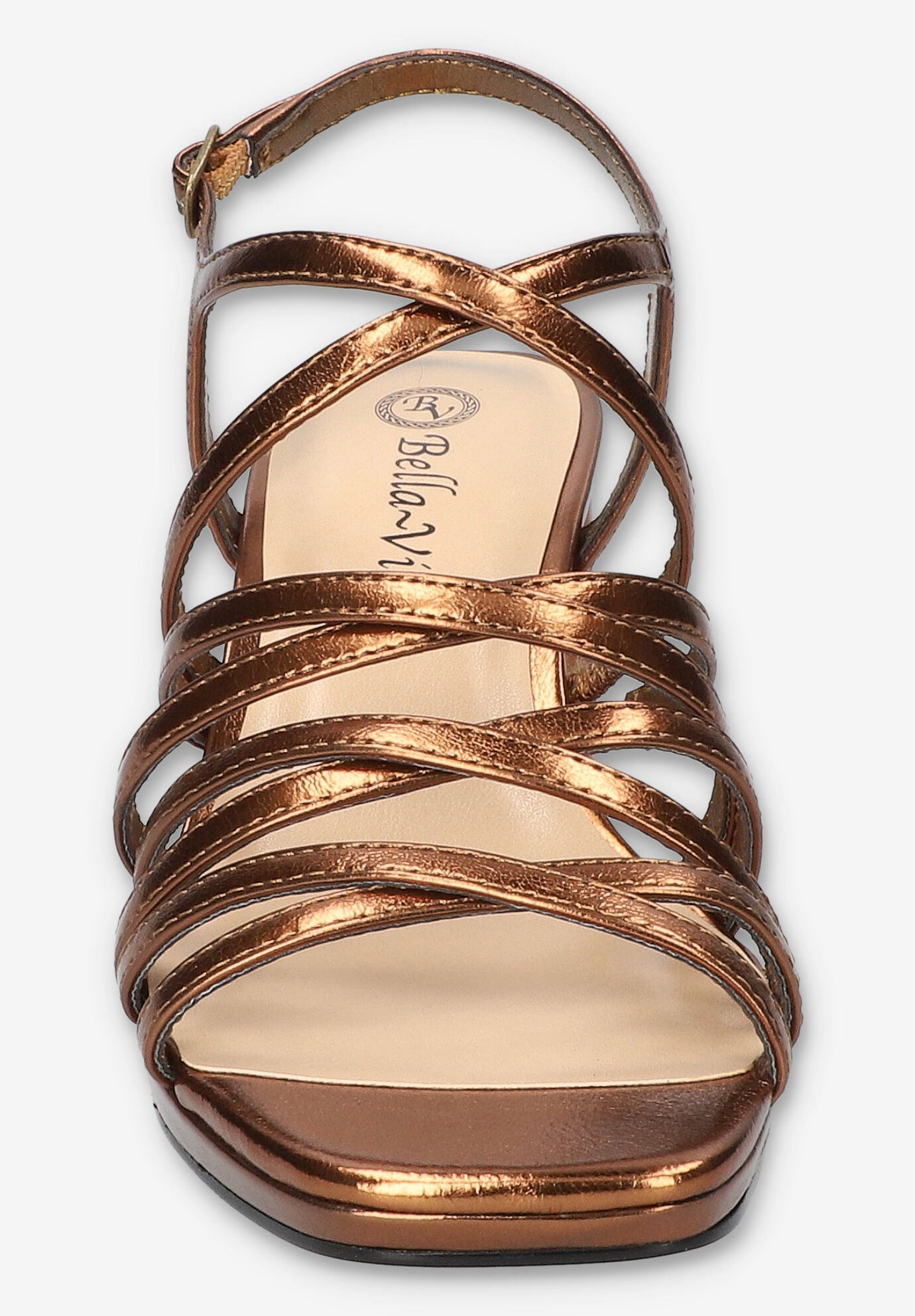 Damsel Square Toe Heeled Sandal, BRONZE METALLIC, alternate image number 3
