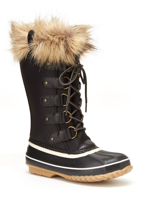 Ella- {RETURN}Waterproof Booties , BLACK, hi-res image number null