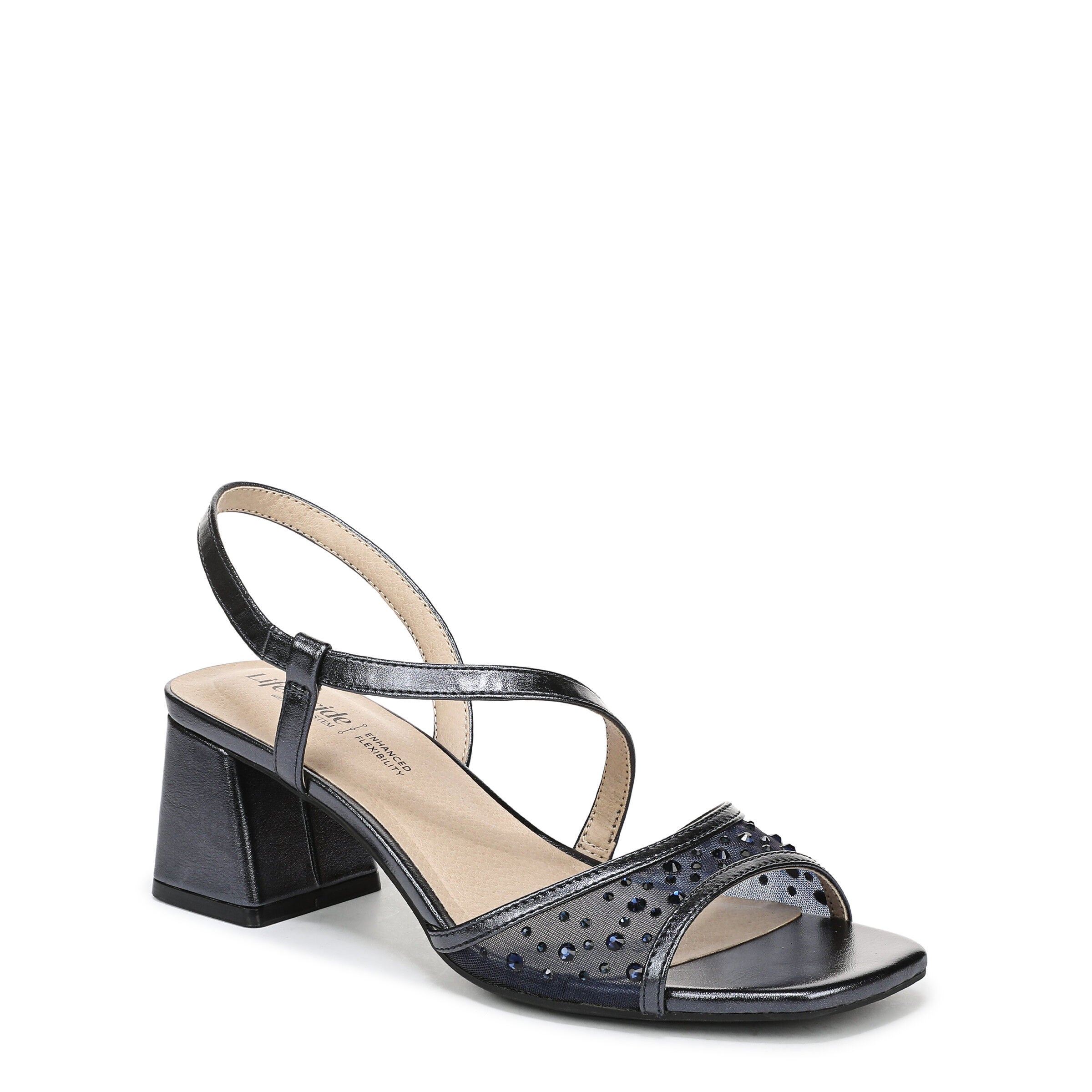 Cheyenne Slingback Sandal, LUX NAVY, hi-res image number 0