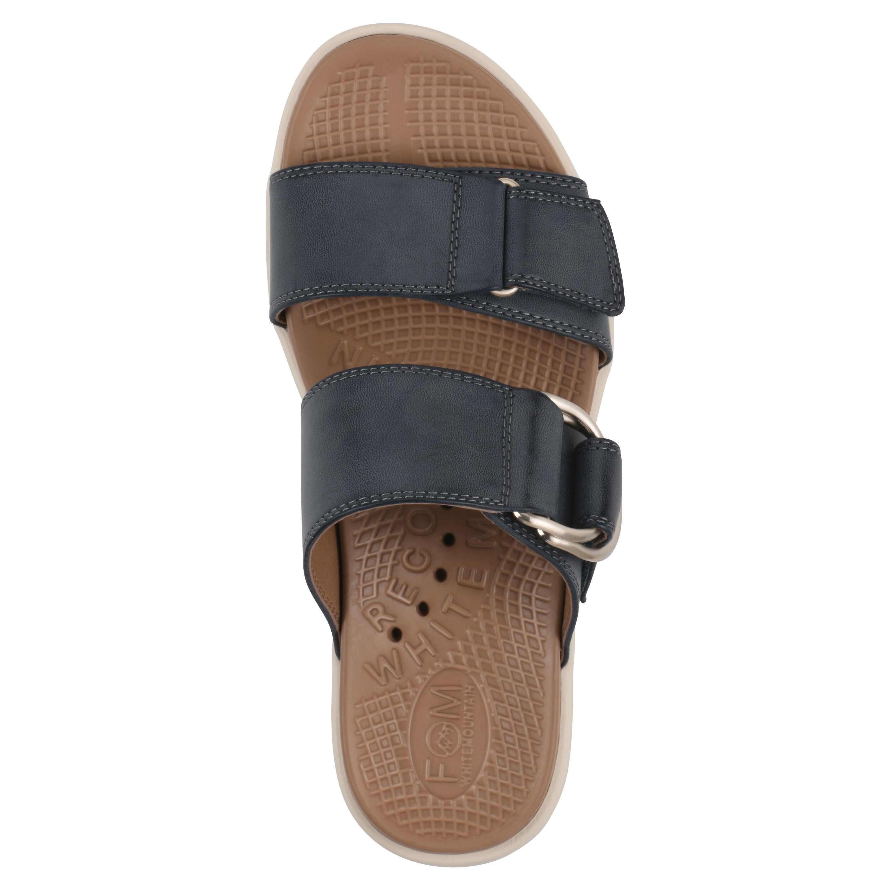 Namaste FOM Recovery Slide Sandal, NAVY SMOOTH, alternate image number 4