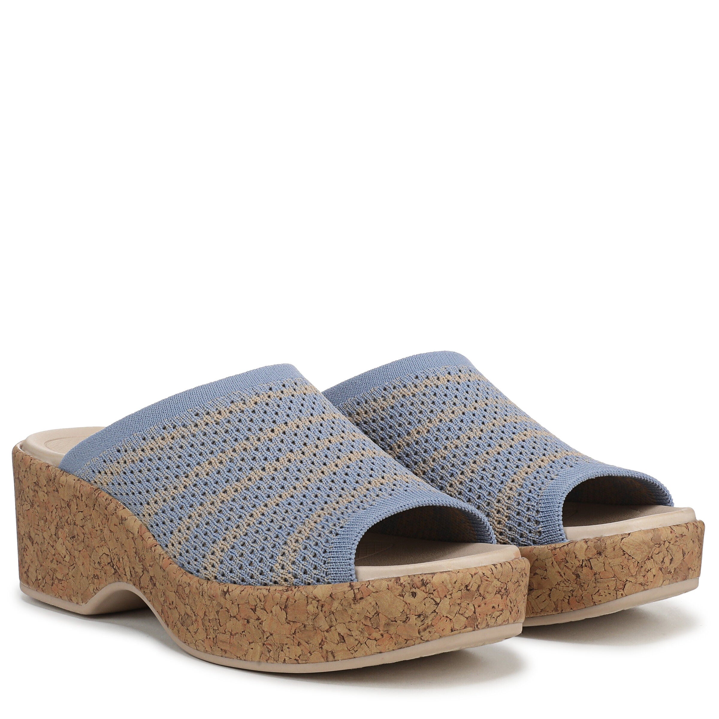 Very Ready Platform Sandal, STONE WASH BLUE, alternate image number 2