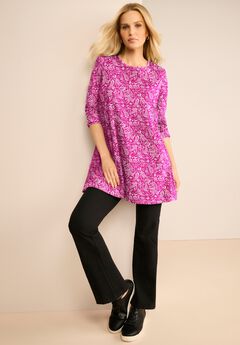 Ultimate Long Sleeve Crewneck Swing Tunic