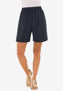 Plus Size Soft Knit Pull-On Short