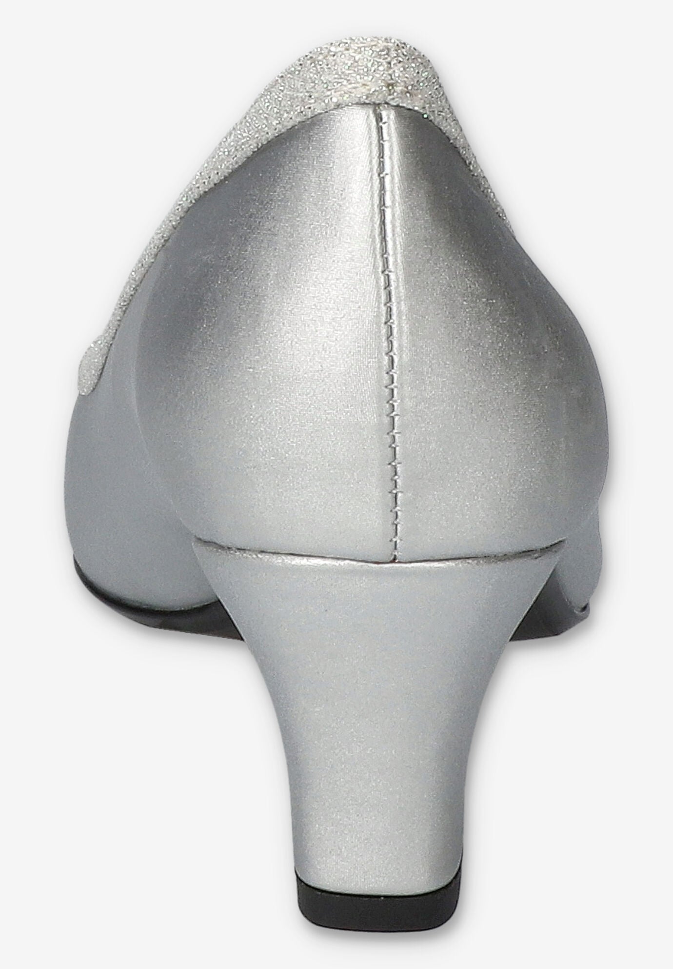 Kata Pump, SILVER SATIN, on-hover image number 1