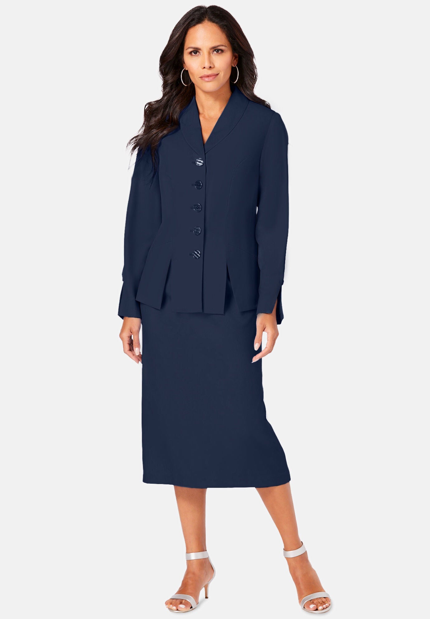 Ladies two piece skirt suits clearance