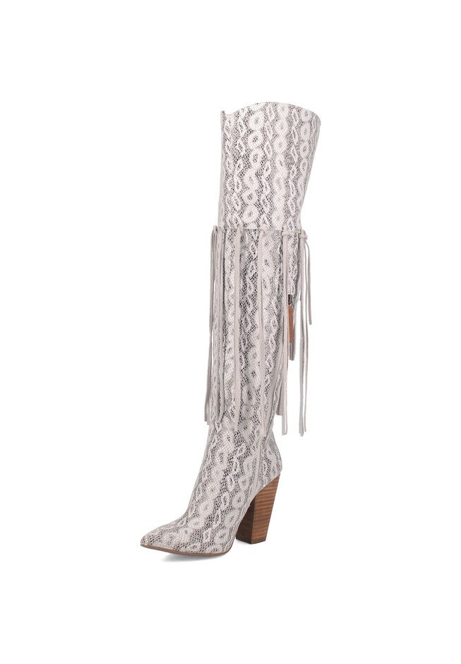 Kitty Kat Knee High Fringe Boot, , alternate image number 7