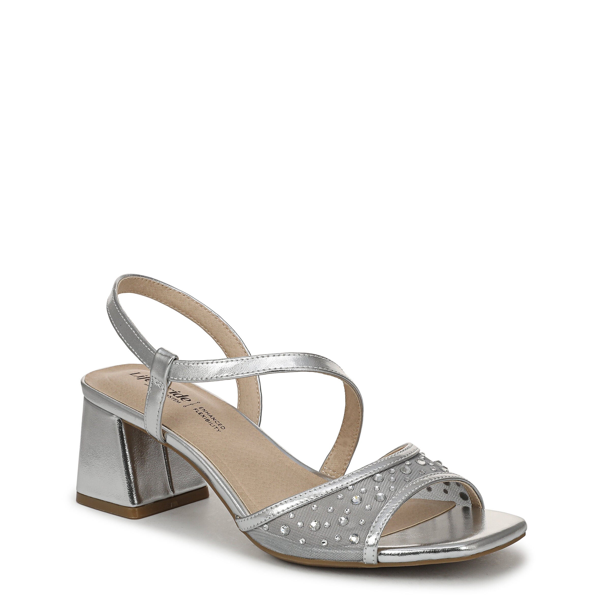 Cheyenne Slingback Sandal, SILVER, hi-res image number 0
