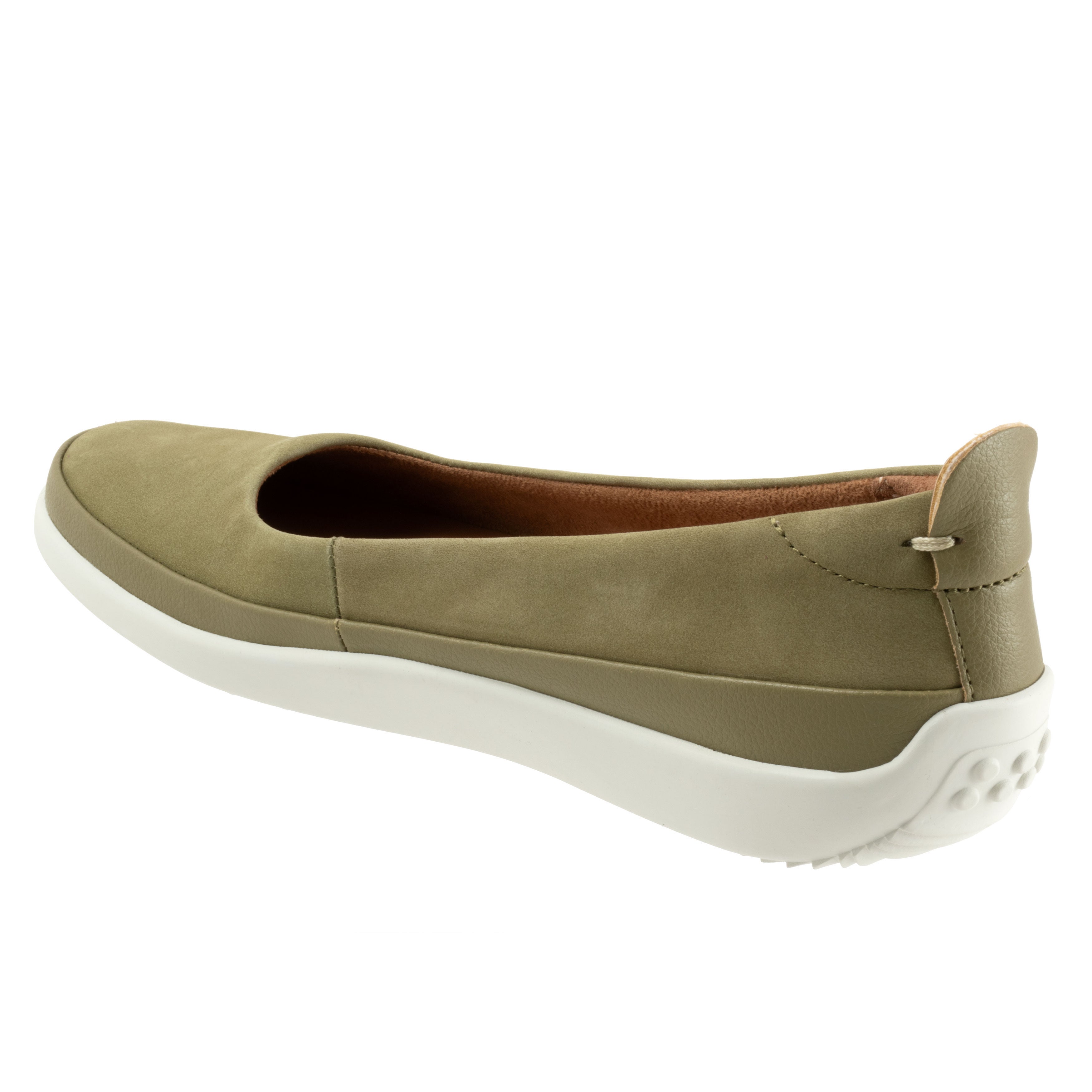 Disa Flat, OLIVE NUBUCK, on-hover image number 1