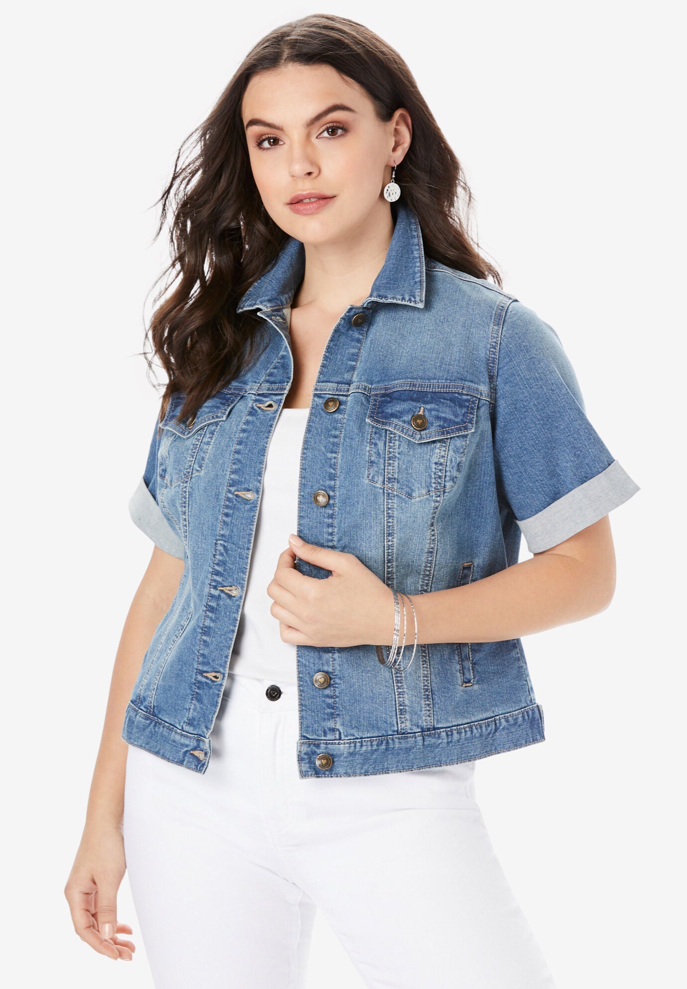 Catherines denim jacket cheap