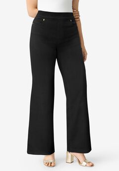 Plus Size 360&deg; Stretch Wide Leg Jean