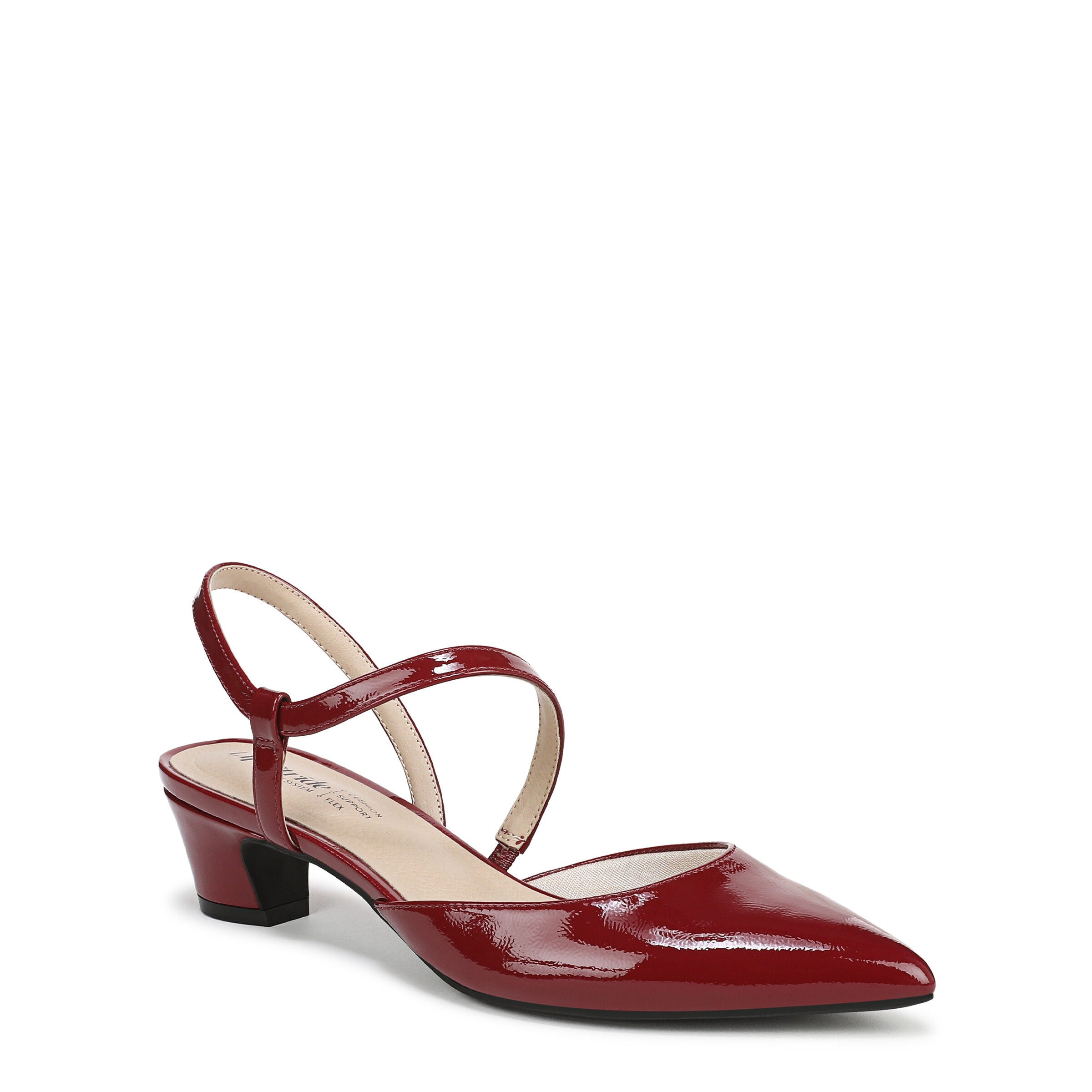 Minimalist Dress Slingback, DARK CHERRY PATENT, hi-res image number 0