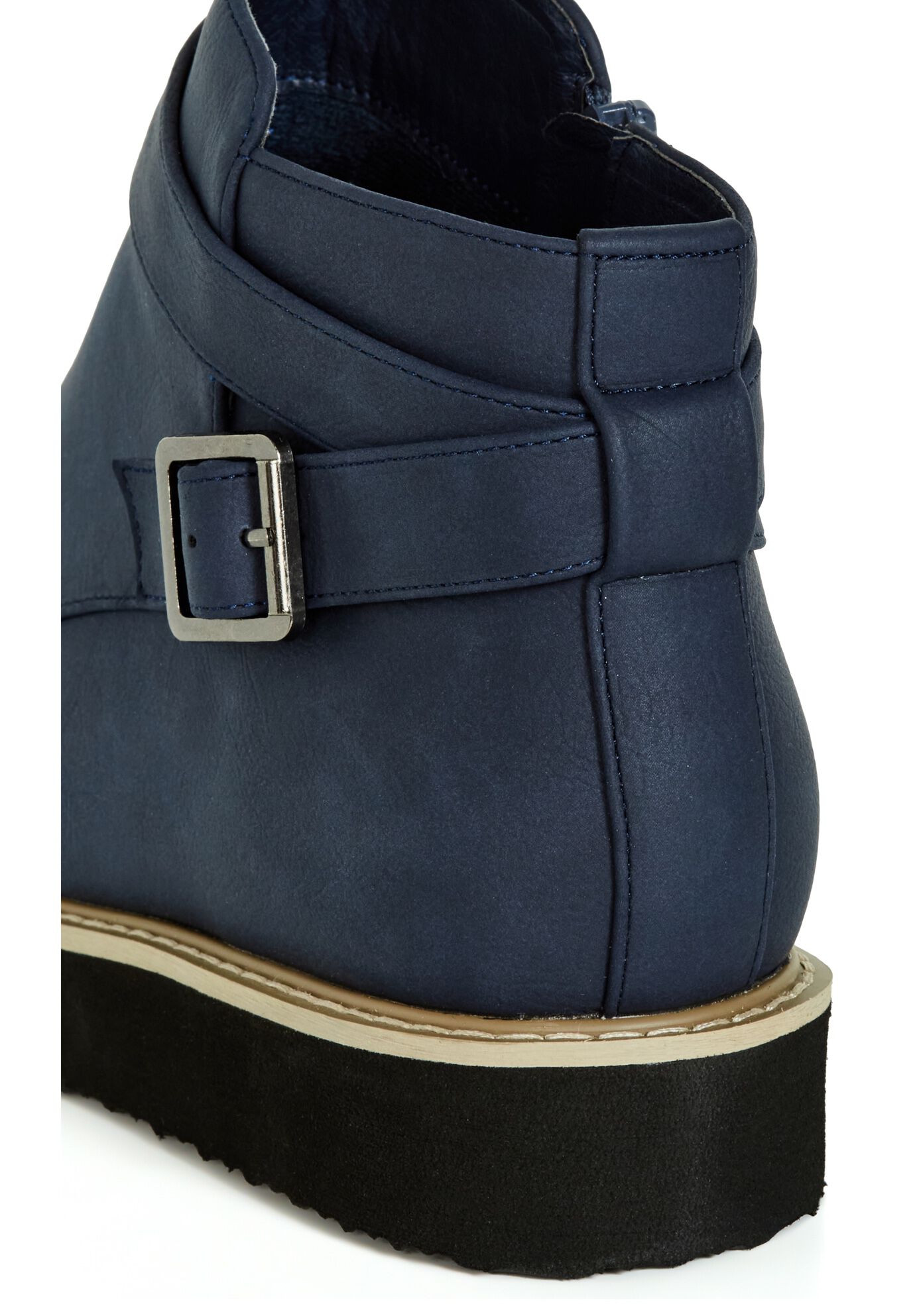 WIDE FIT Valentina Ankle Boot, NAVY, alternate image number 6