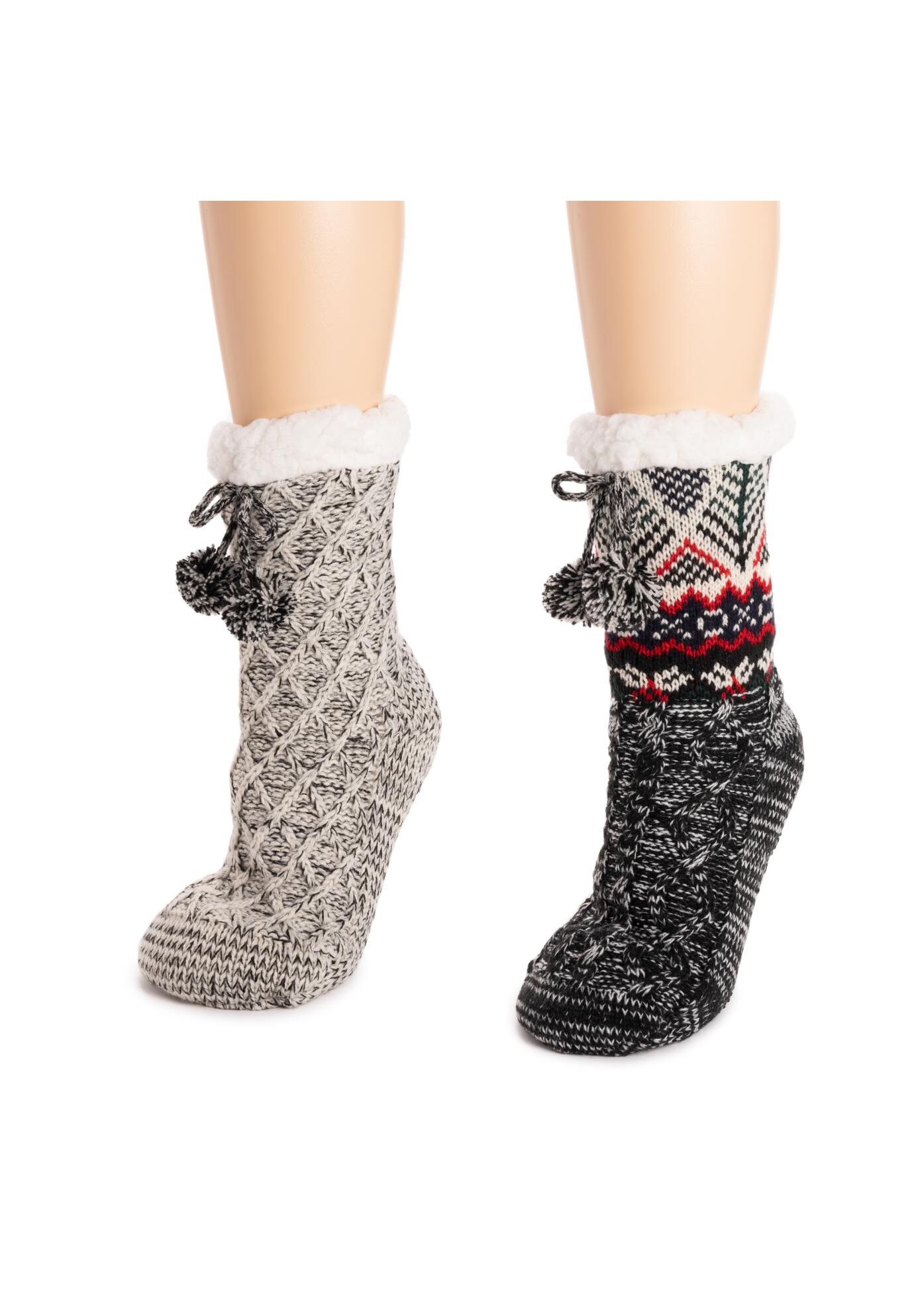 2 Pair Pack Tall Cabin Socks, , on-hover image number 1