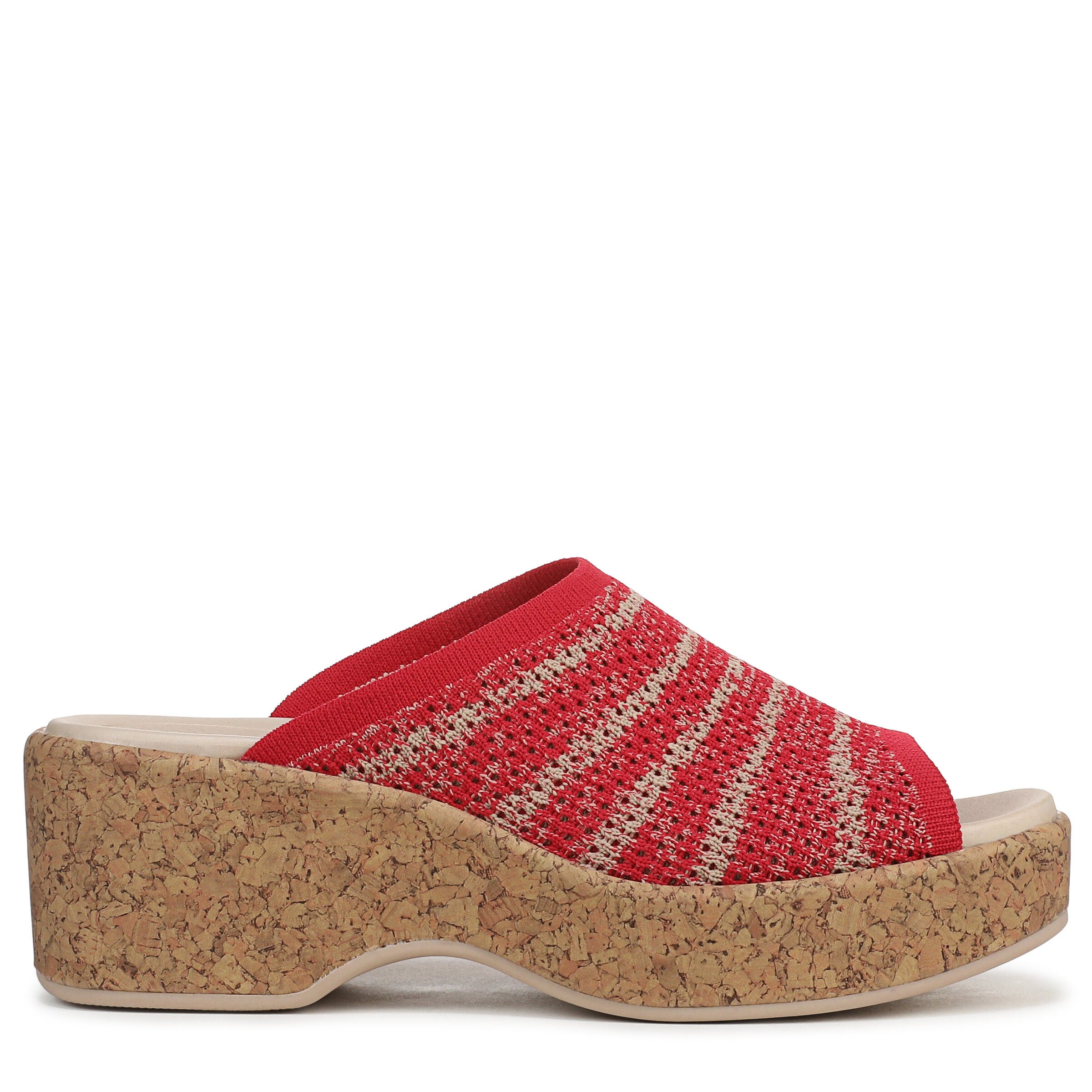 Very Ready Platform Sandal, FIRE RED, alternate image number 3