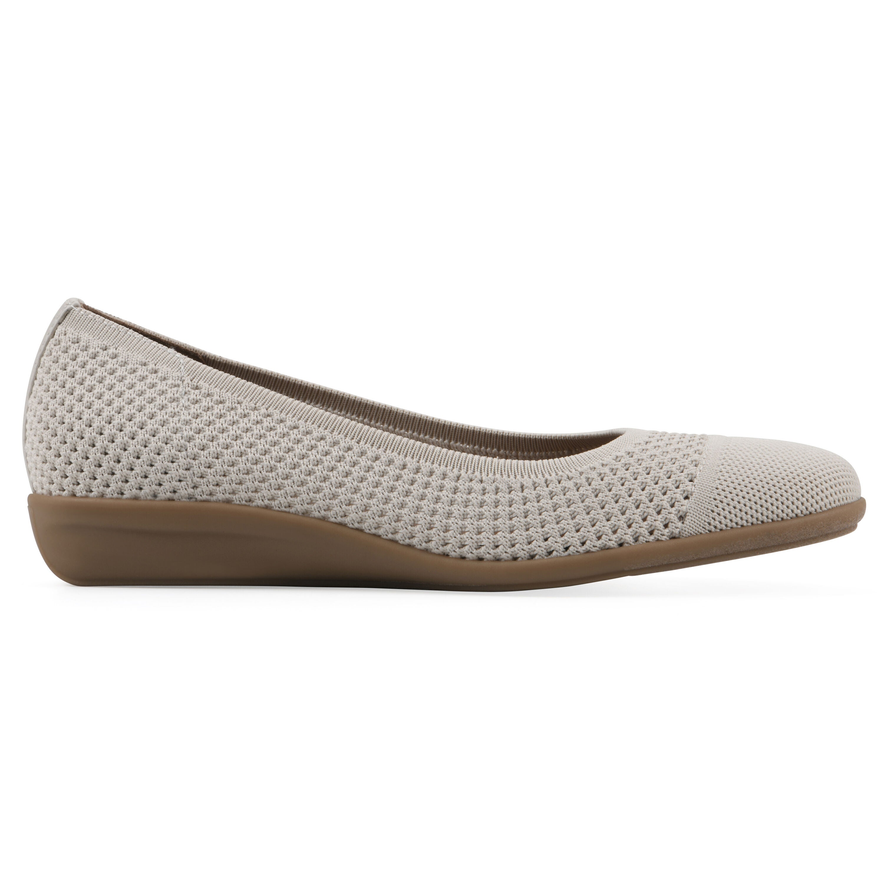Florian Ballet Flat, CREAM FABRIC, alternate image number 2