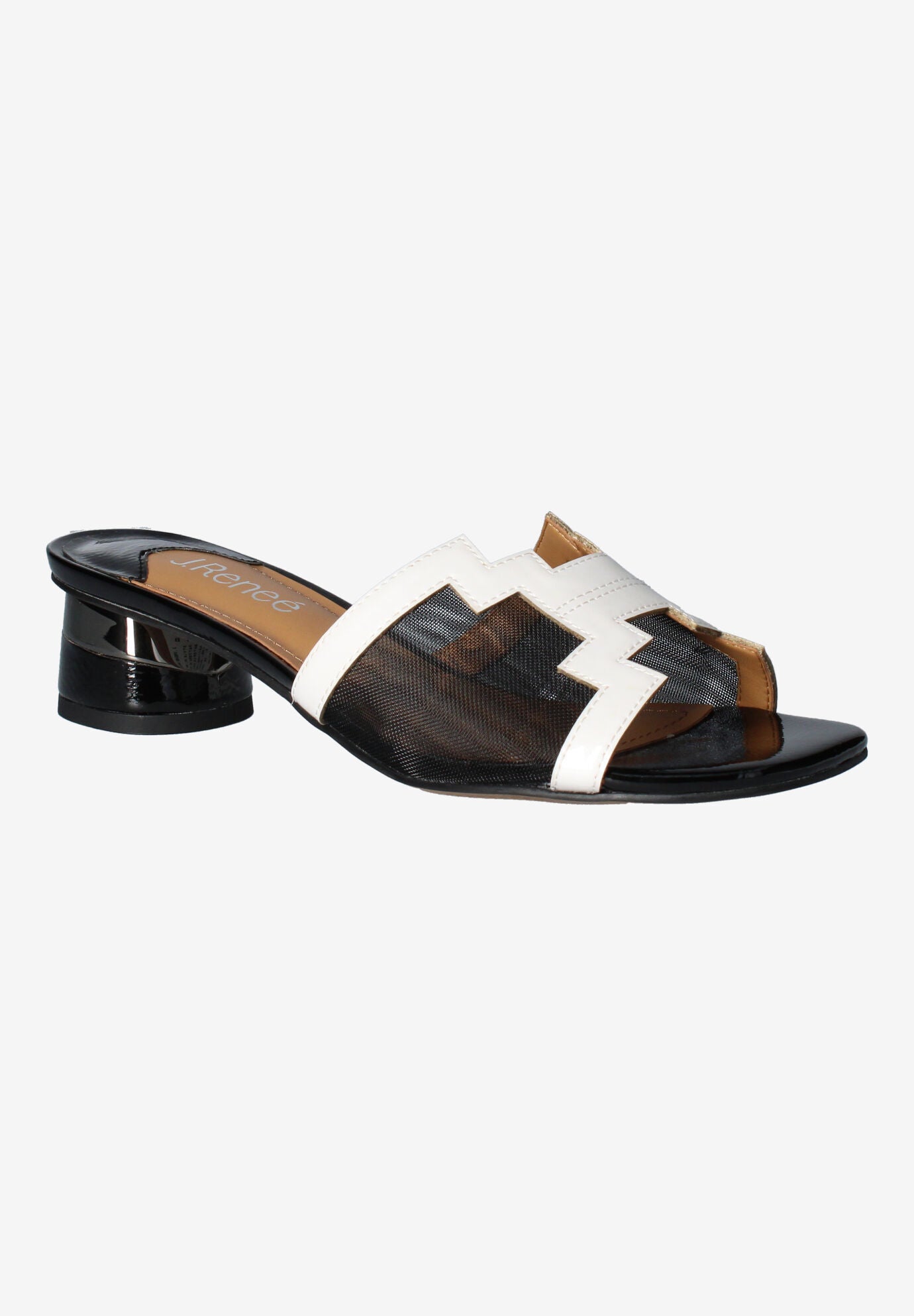 Amorra Slide Sandal, WHITE BLACK, hi-res image number 0