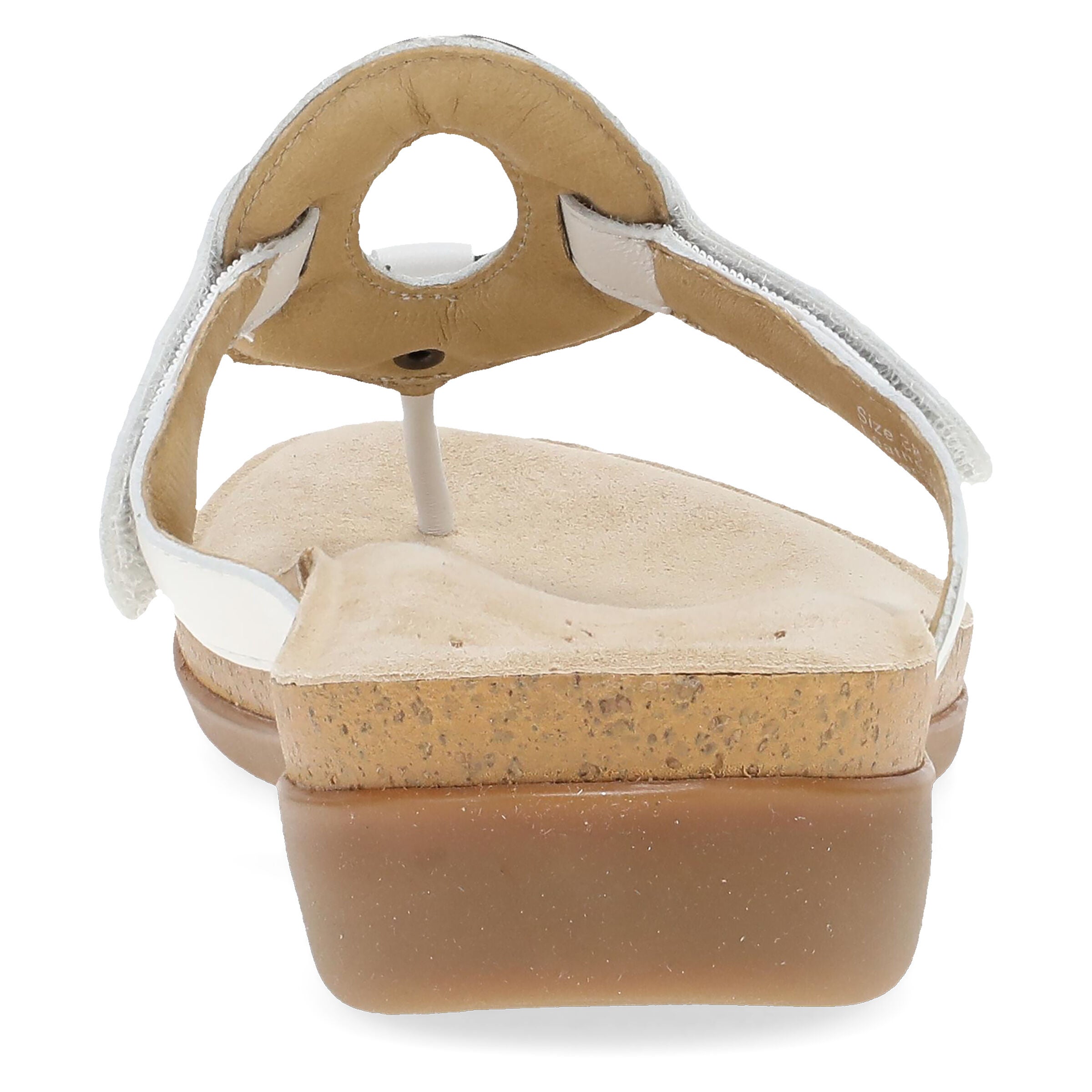 Rosalia Leather Sandal, WHITE, on-hover image number 1