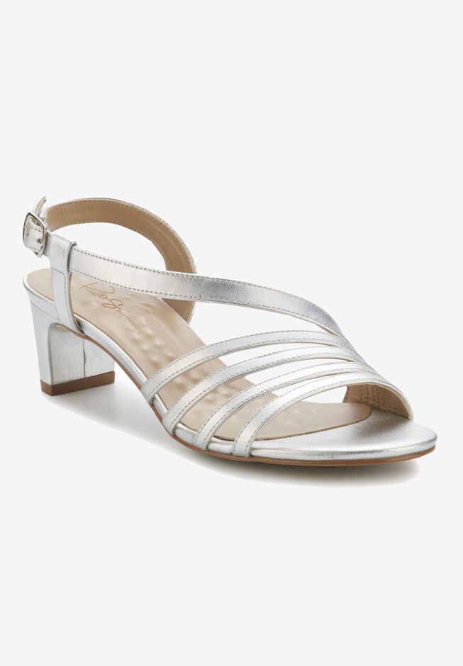 Lettie Dressy Sandal, SILVER LEATHER, hi-res image number 0